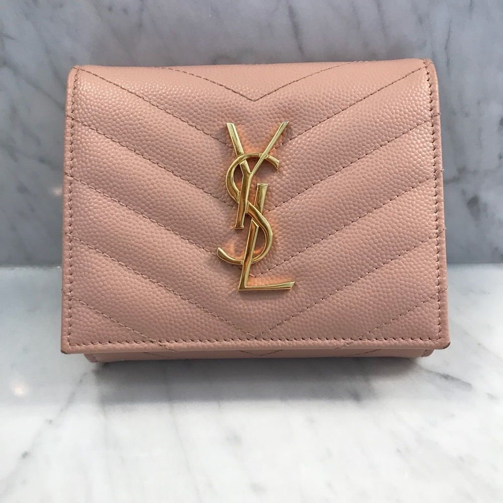 YSL TriFold Wallet with coin pouch
